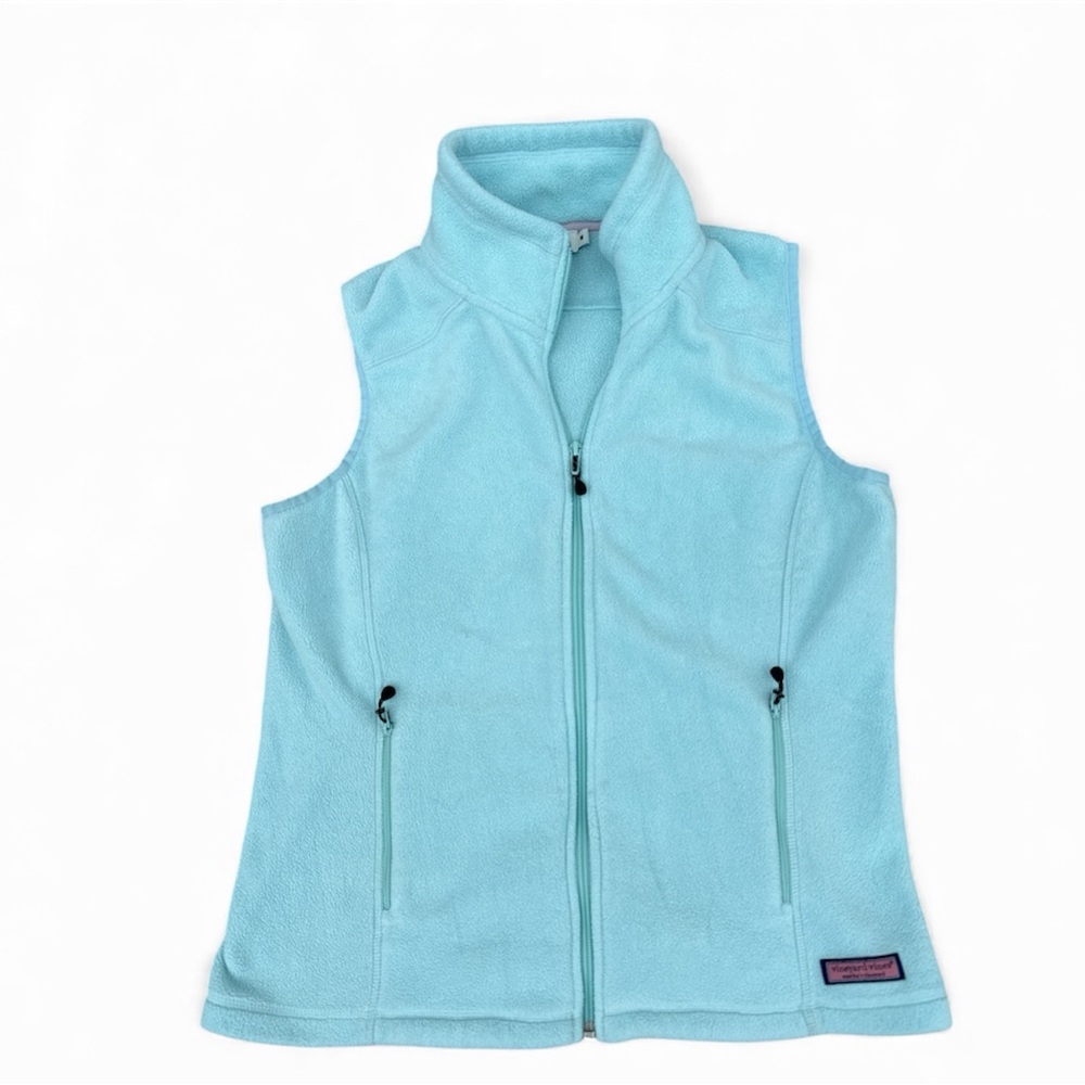 VINEYARD Vines Light Blue Fleece Westerly Vest